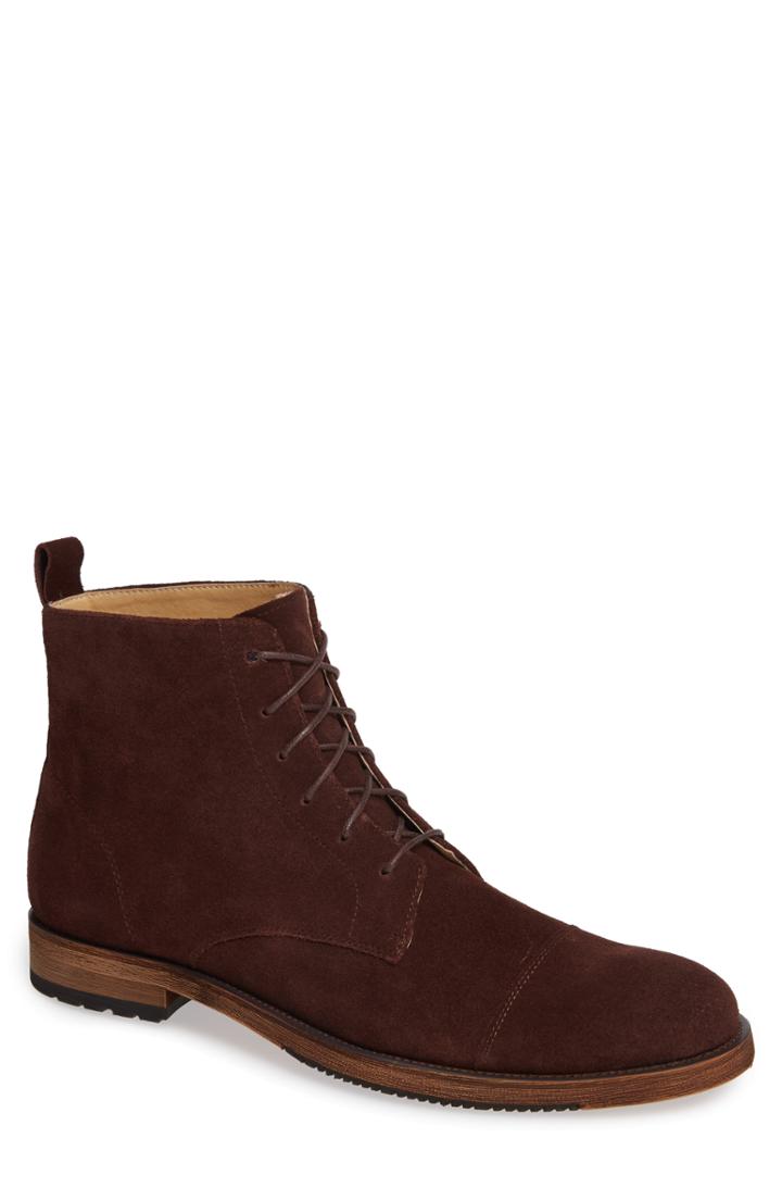 Men's English Laundry Swansea Cap Toe Boot .5 M - Brown