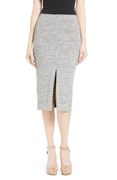 Women's Alice + Olivia Spiga Front Slit Pencil Skirt