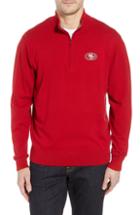 Men's Cutter & Buck San Francisco 49ers - Lakemont Regular Fit Quarter Zip Sweater, Size - Red