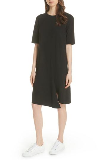 Women's Eileen Fisher Shift Dress, Size - Black