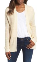 Women's Halogen Tie Sleeve Crewneck Sweater, Size - Grey