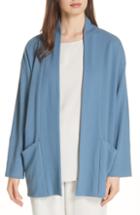 Women's Eileen Fisher Organic Cotton Blend Kimono Jacket - Blue