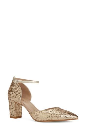 Women's Shoes Of Prey X Megan Hess Fleur-de-lis Collection Pump .5 B - Metallic