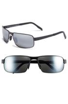 Men's Maui Jim 'castaway - Polarizedplus2' 63mm Polarized Sunglasses - Matte Black/ Neutral Grey