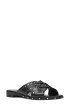 Women's Nine West Clermont Studded Slide Sandal M - Black