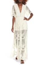 Women's Socialite Lace Overlay Romper, Size - Ivory