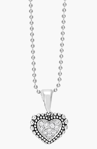 Women's Lagos Diamond Heart Pendant Necklace