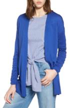 Women's Halogen Ruched Sleeve Cardigan - Blue