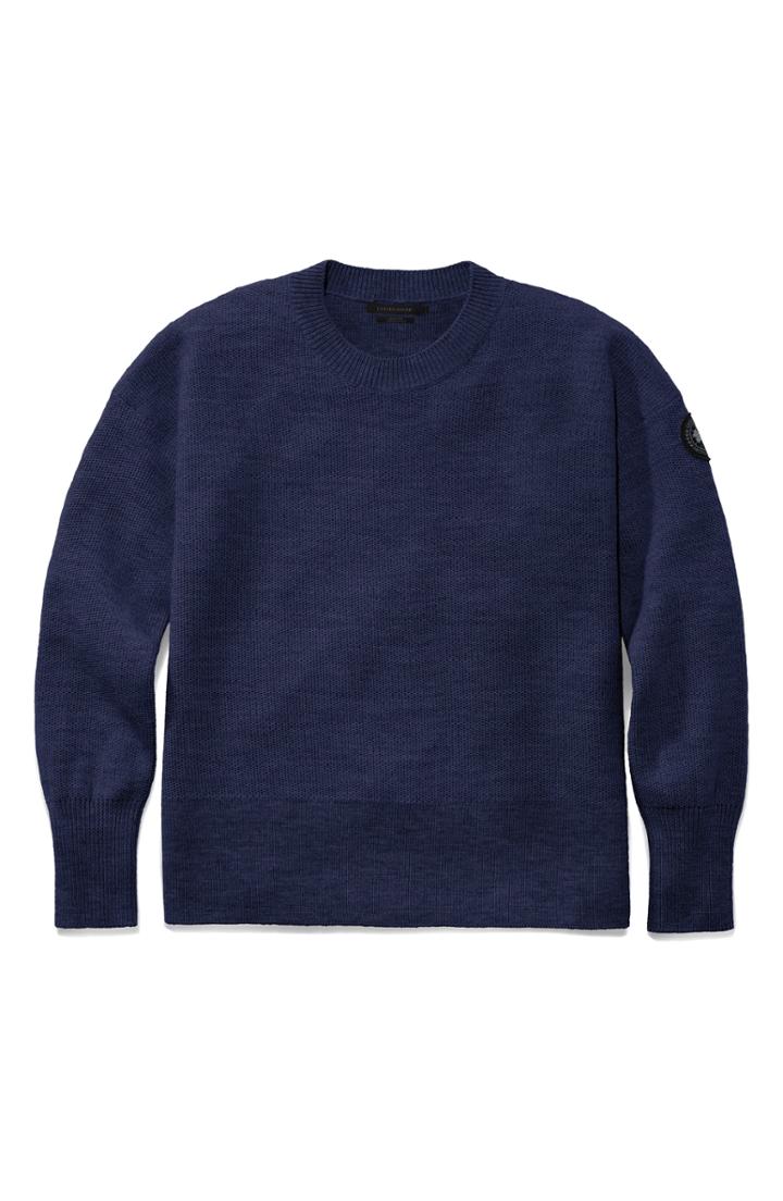 Women's Canada Goose Aleza Merino Wool Sweater (0) - Blue