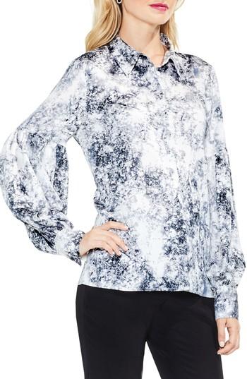 Women's Vince Camuto Speckle Atmosphere Top, Size - White