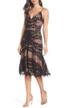 Women's Harlyn Lace Midi Tea-length Dress - Black