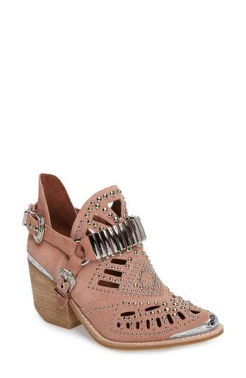 Women's Jeffrey Campbell 'calhoun' Cutout Bootie .5 M - Pink