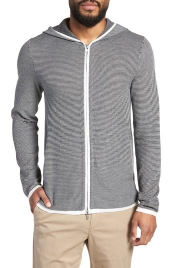 Men's Theory Grimaud Beach Full Zip Hoodie - White