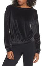Women's Zella Dani Velour Pullover, Size - Black