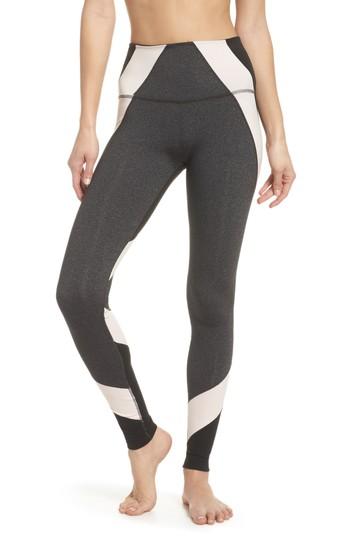 Women's Beyond Yoga Around The Colorblock High Waist Leggings - Grey