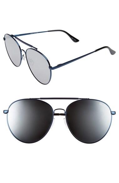Women's Quay Australia Lickety Split 62mm Aviator Sunglasses -