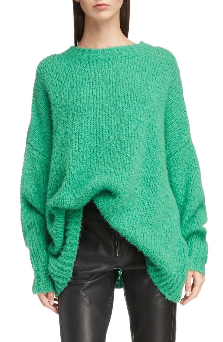 Women's Isabel Marant Etoile Sayers Alpaca & Wool Blend Sweater Us / 42 Fr - Green