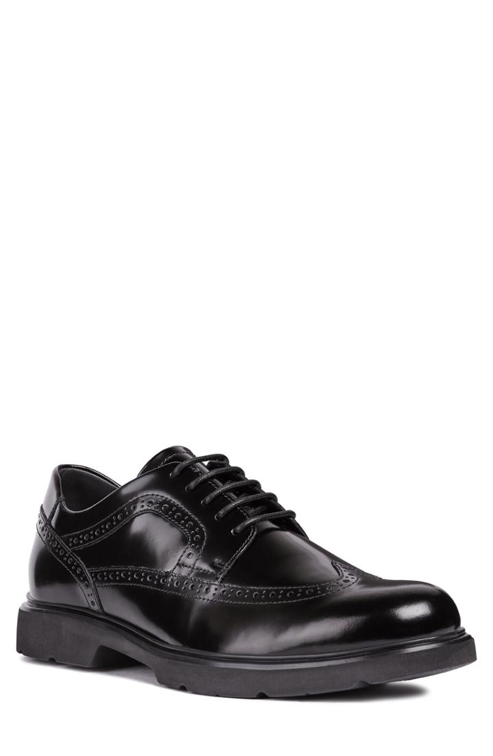 Men's Geox Arrall 1 Wingtip Us / 40eu - Black