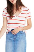 Women's Madewell V-neck Pocket Tee - White