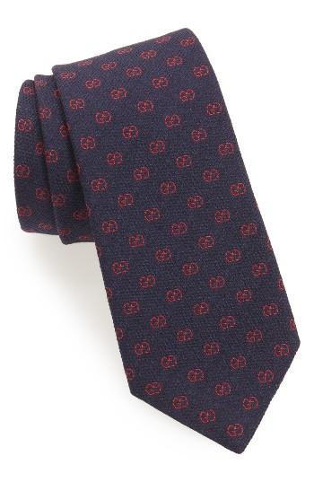 Men's Gucci Gg Brit Jacquard Tie