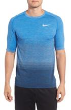 Men's Nike Dri-fit Running T-shirt, Size - Blue