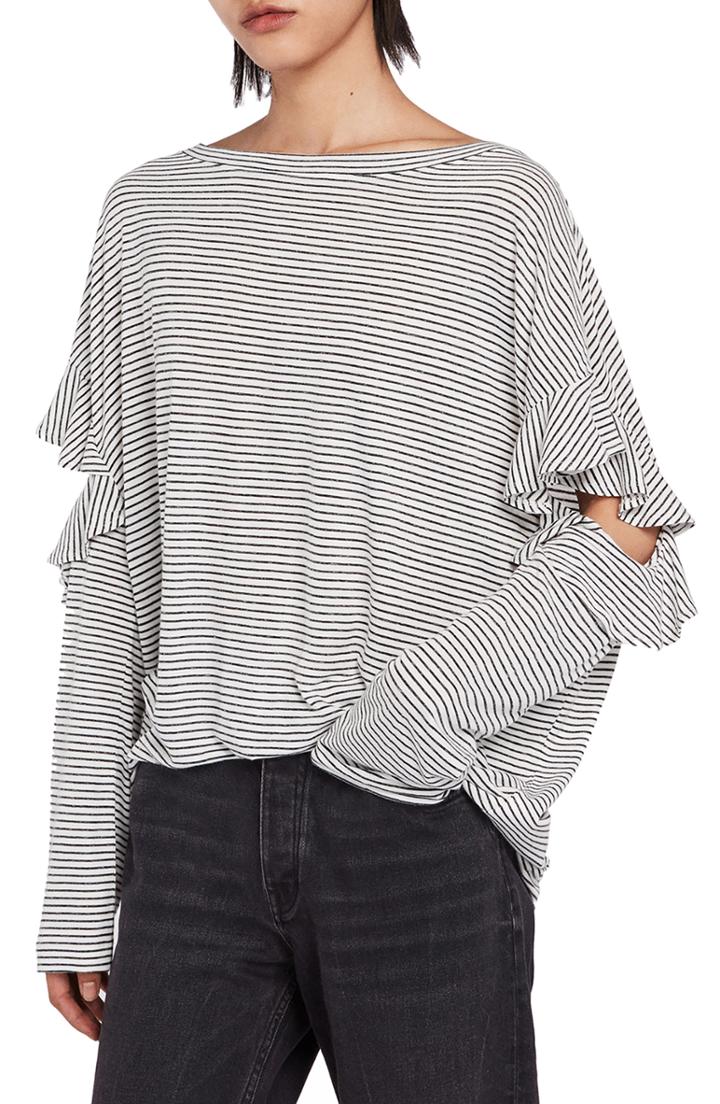 Women's Allsaints Favro Stripe Tee