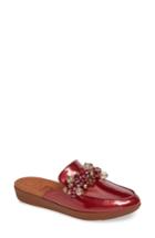 Women's Fitflop Serene Beaded Slide M - Red