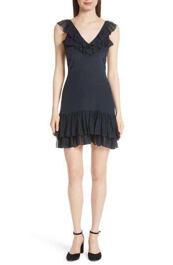 Women's Cinq A Sept Eloizia Silk Dress - Blue