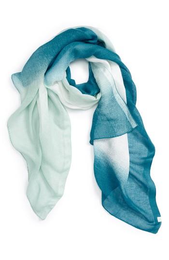 Women's Caslon Ombre Haze Scarf, Size - Blue/green