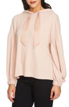 Women's 1.state Satin Tie Hoodie - Pink