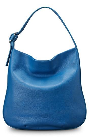 Shinola Birdy Grained Leather Hobo Bag - Blue