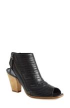 Women's Paul Green 'cayanne' Leather Peep Toe Sandal .5us / 8uk - Black
