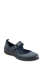 Women's Softwalk 'haddley' Mary Jane Flat M - Blue