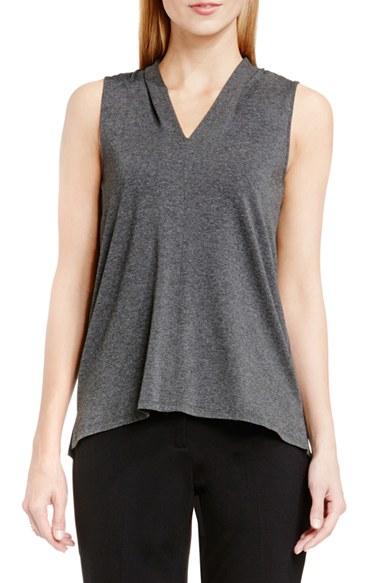 Women's Vince Camuto Sleeveless V-neck Top - Grey