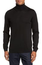 Men's Boss Musso Slim Fit Wool Turtleneck Sweater - Black