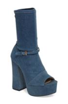 Women's Shellys London Haimi Sequin Sock Bootie Eu - Blue
