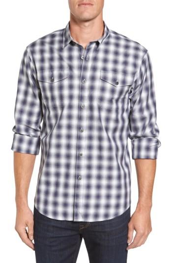 Men's Coastaoro Acacia Regular Fit Plaid Flannel Shirt - Blue