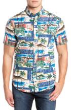 Men's Reyn Spooner Hawaiian Christmas 2018 Tailored Fit Sport Shirt - Blue