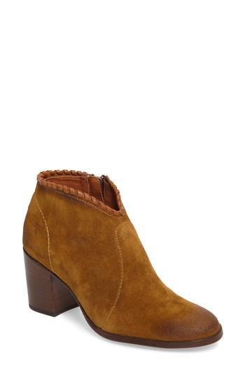 Women's Frye Nora Whipstitch Bootie .5 M - Brown