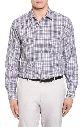 Men's Cutter & Buck Hoyt Plaid Non-iron Sport Shirt