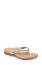 Women's Aetrex Jules Crystal Embellished Water Friendly Flip-flop -6.5us / 36eu - Beige