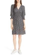 Women's Rebecca Taylor Zelma Floral Silk Dress - Black