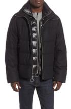 Men's The Very Warm Wool Blend Puffer Jacket, Size - Black