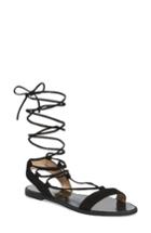 Women's Kristin Cavallari Brea Ankle Wrap Sandal .5 M - Black