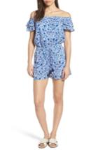 Women's Vineyard Vines Bahamas Otomi Print Cotton Romper - Blue