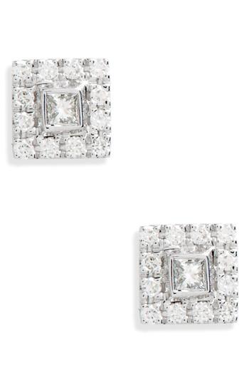 Women's Bony Levy Amara Small Square Diamond Stud Earrings (nordstrom Exclusive)