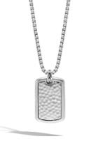 Men's John Hardy Classic Chain Dog Tag Pendant Necklace