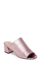 Women's Topshop Notorious Metallic Slide Sandal .5us / 37eu - Pink