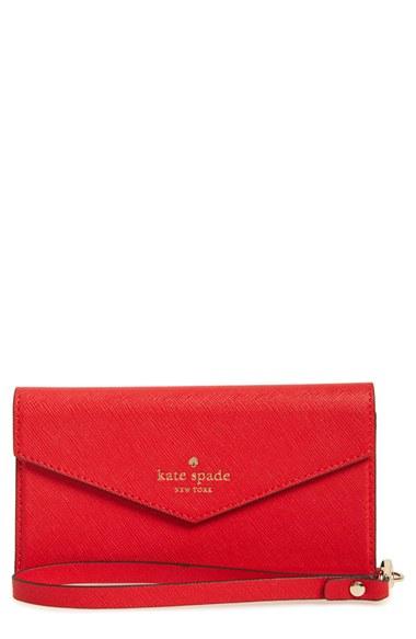 Women's Kate Spade New York Iphone 7 Leather Wristlet -