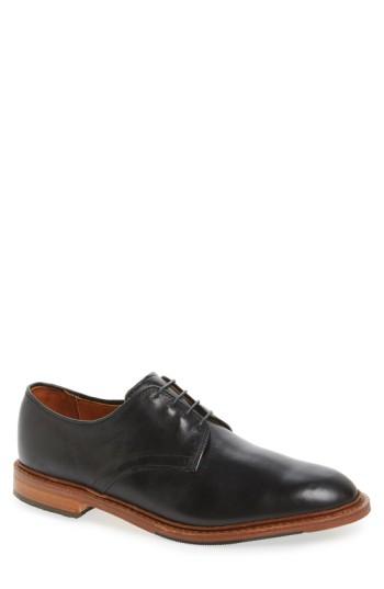 Men's Allen Edmonds Academy Plain Toe Derby B - Black